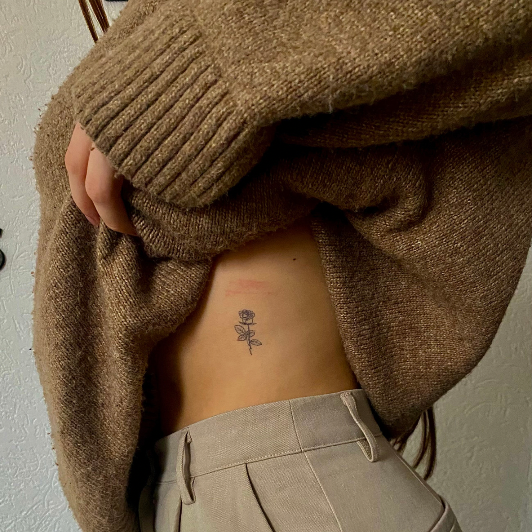 Temporäres Tattoo Rose