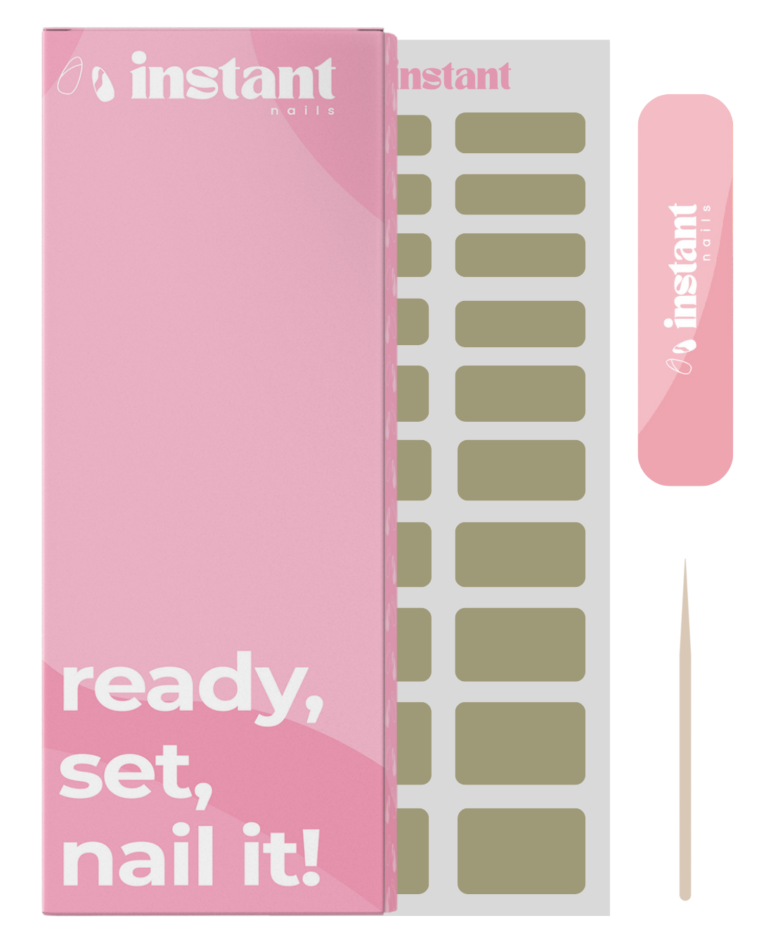 Nagelfolien Matcha Grün