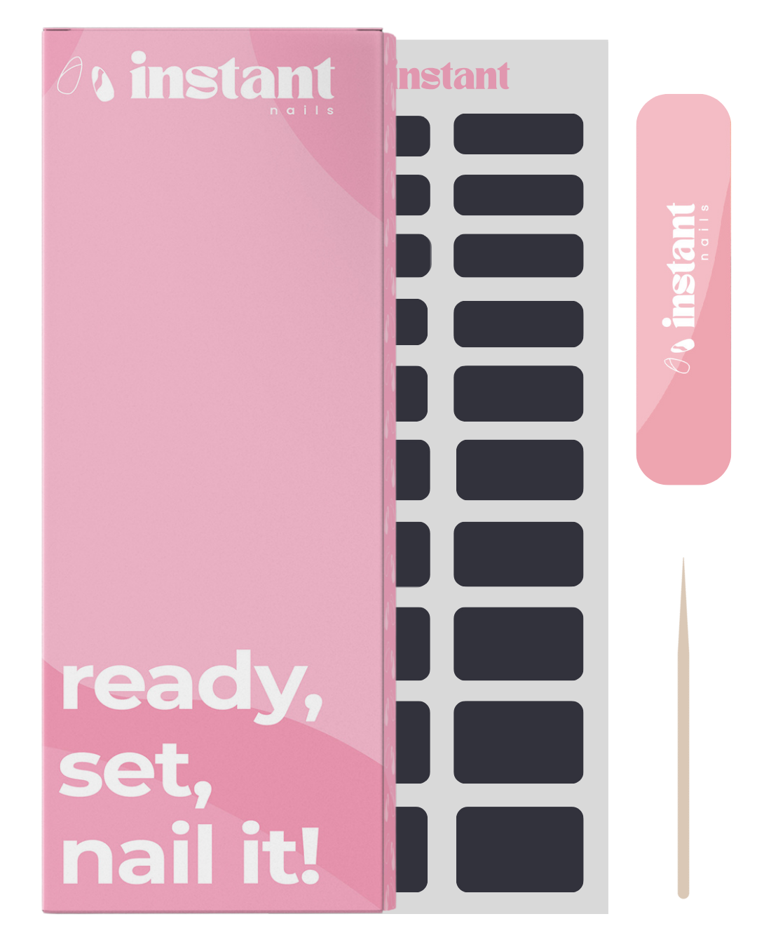 Nagelfolien Mitternachtsblau