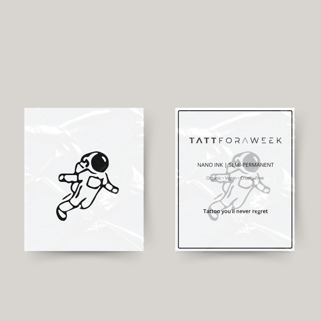 Tijdelijke tattoo astronaut