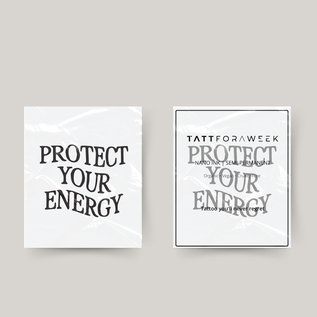Temporäres Tattoo, das Ihre Energie schützt