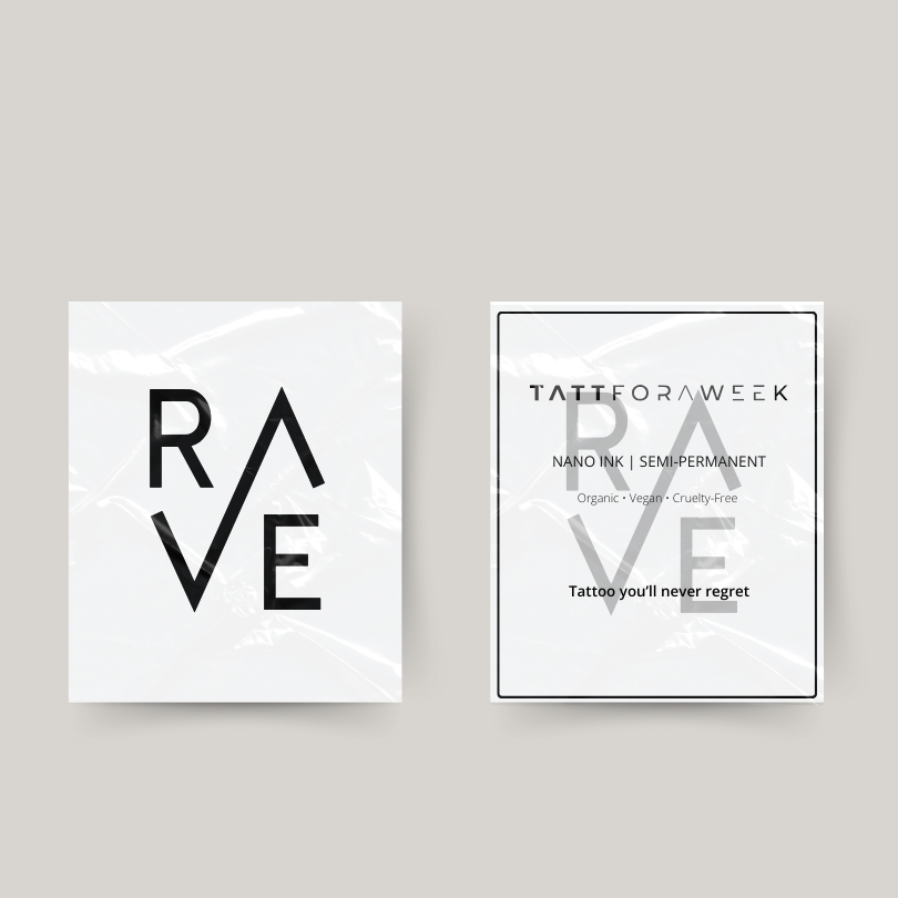 Temporäres Rave-Tattoo