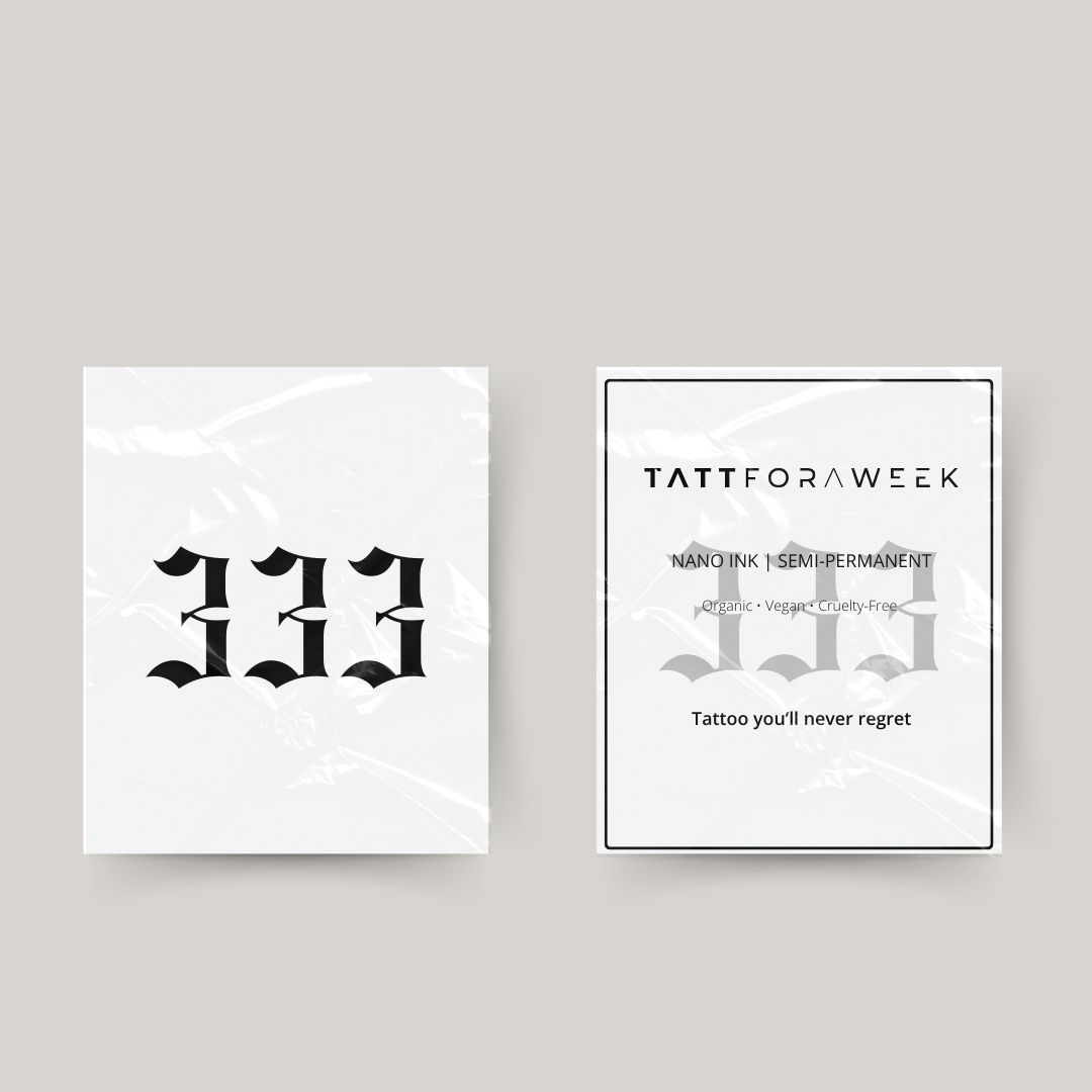 Temporäres Tattoo 333