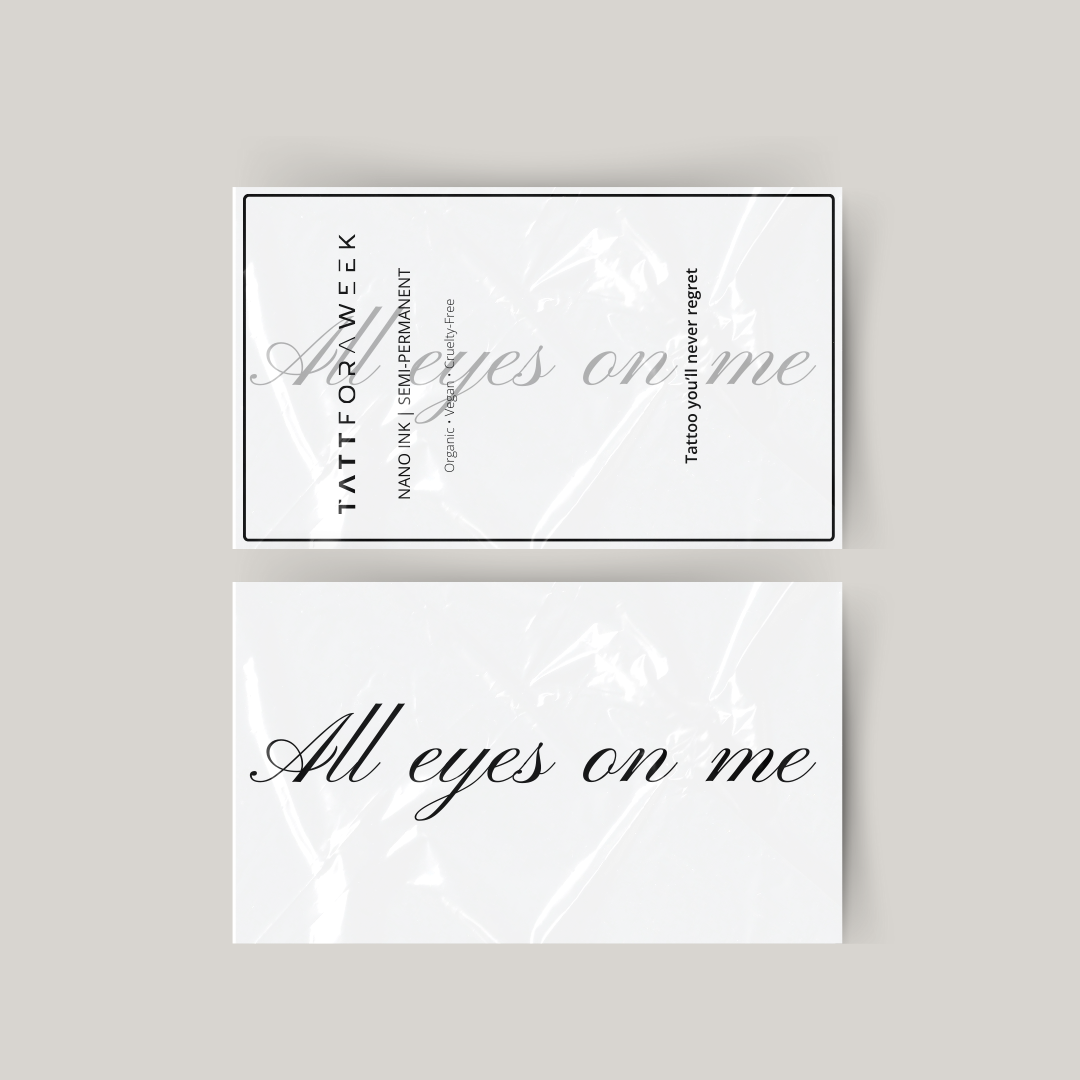 Temporäres Tattoo all eyes on me