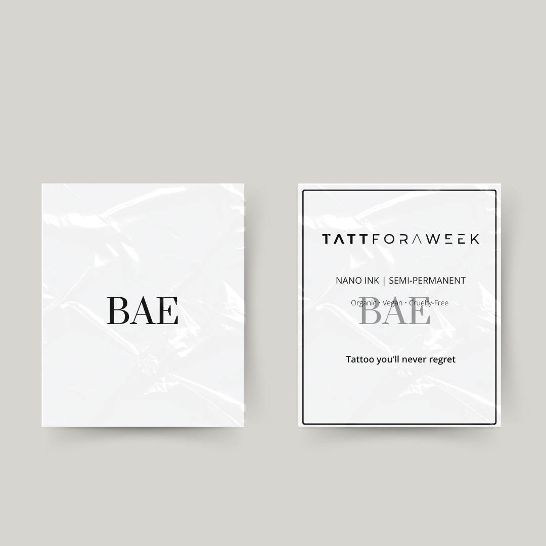 Temporäres Tattoo bae