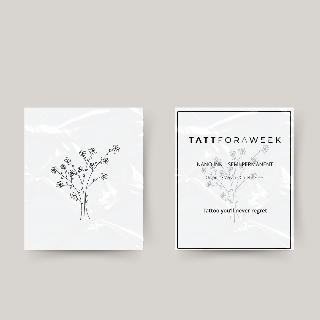Temporäres Tattoo Blumenwald