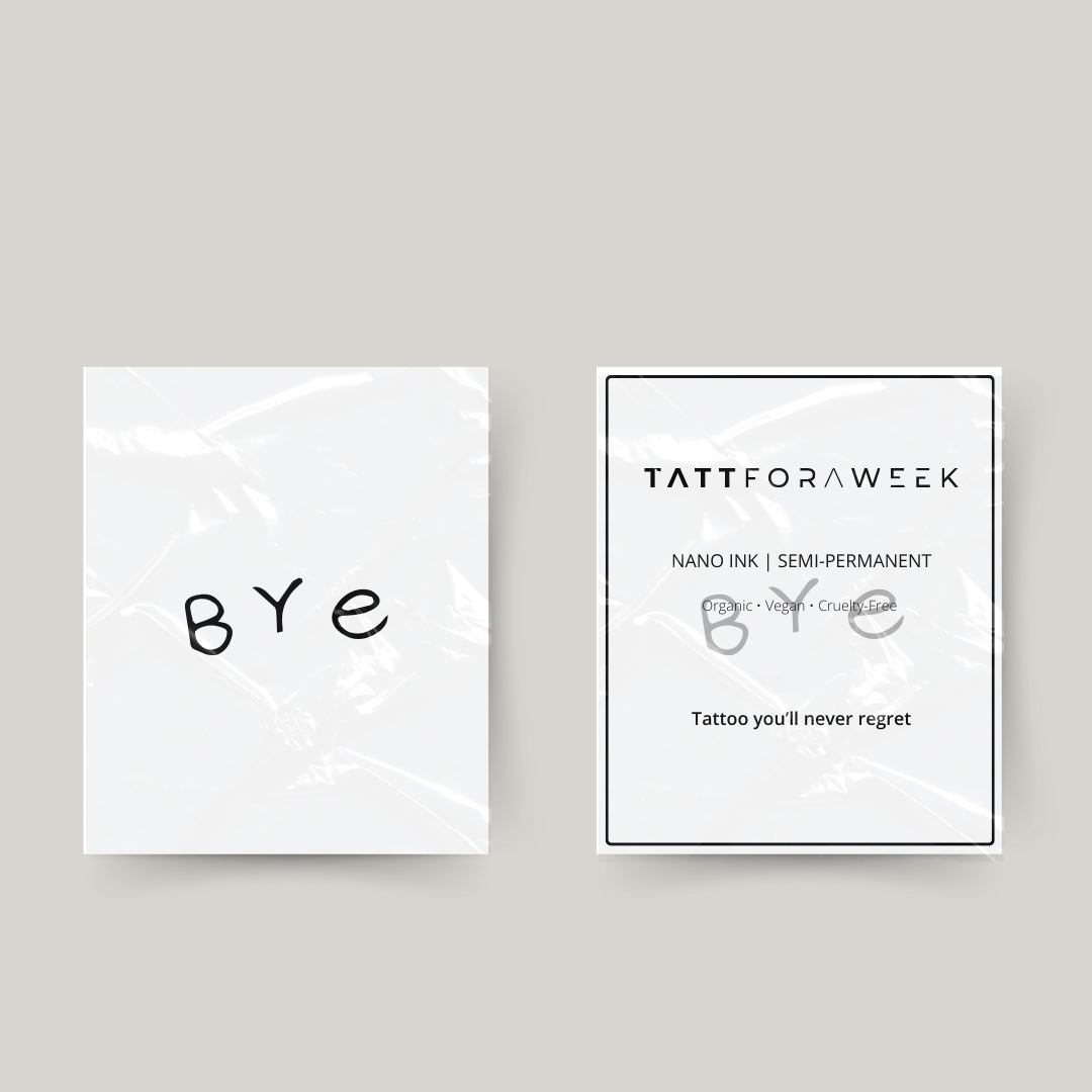 Temporäres Tattoo Tschüss