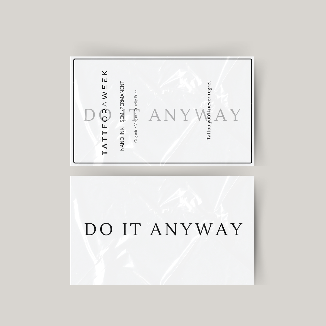 Temporäres Tattoo do it anyway