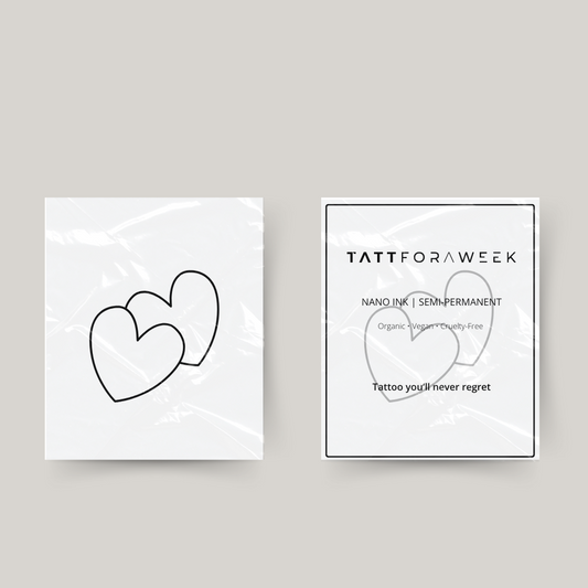 Temporäres Tattoo: Verbundene Herzen