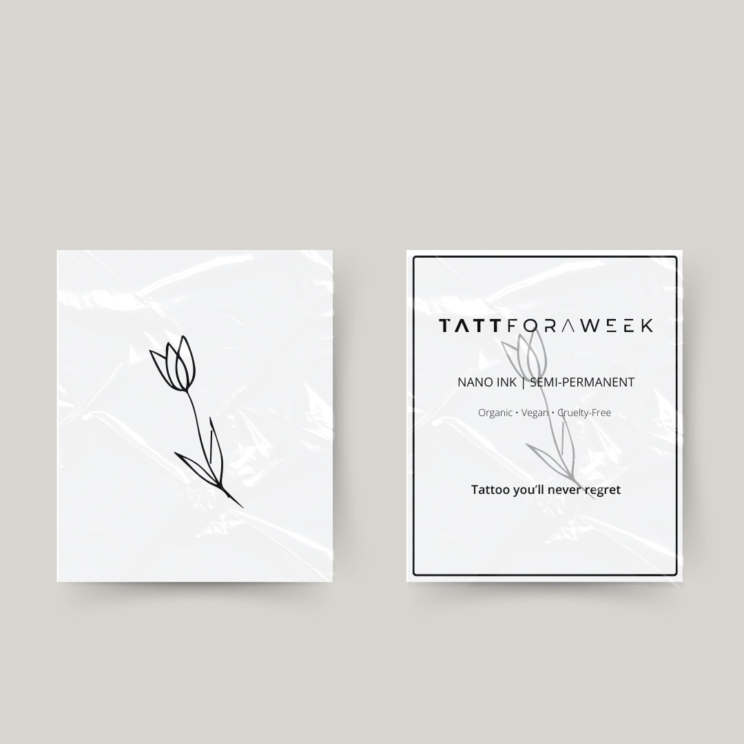 Temporäres Tattoo Tulpe