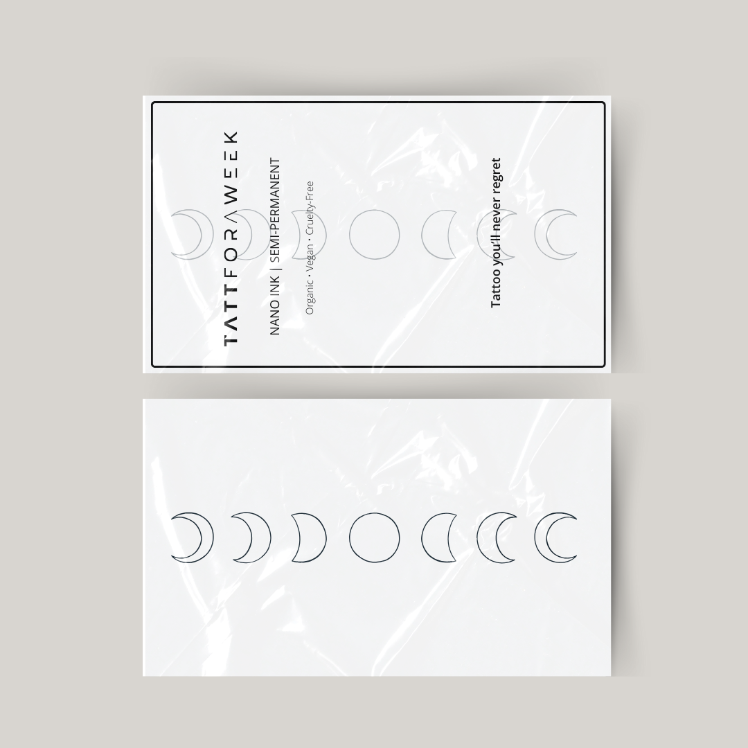 Temporäres Tattoo position des Mondes