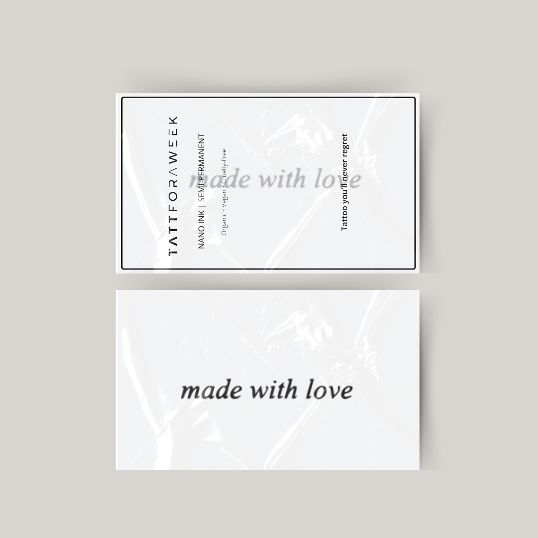 Temporäres Tattoo made with love