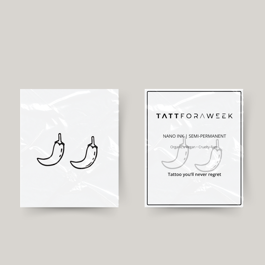 Temporäre passende Tattoo-Paprika