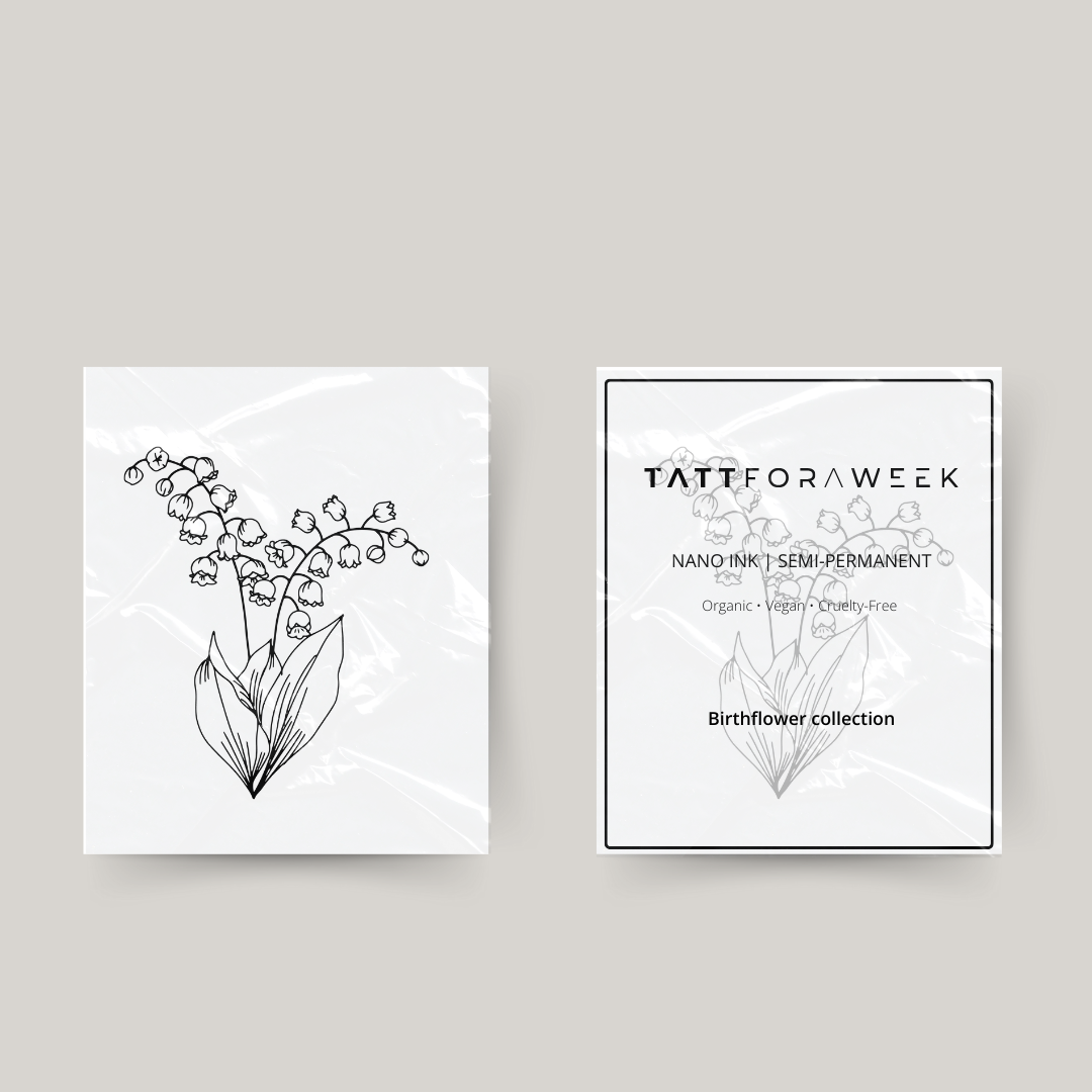 Temporäres Tattoo Geburtsblume Mai