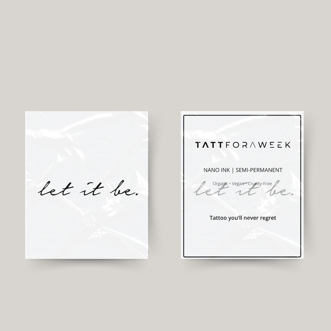 Temporäres Tattoo lass es sein