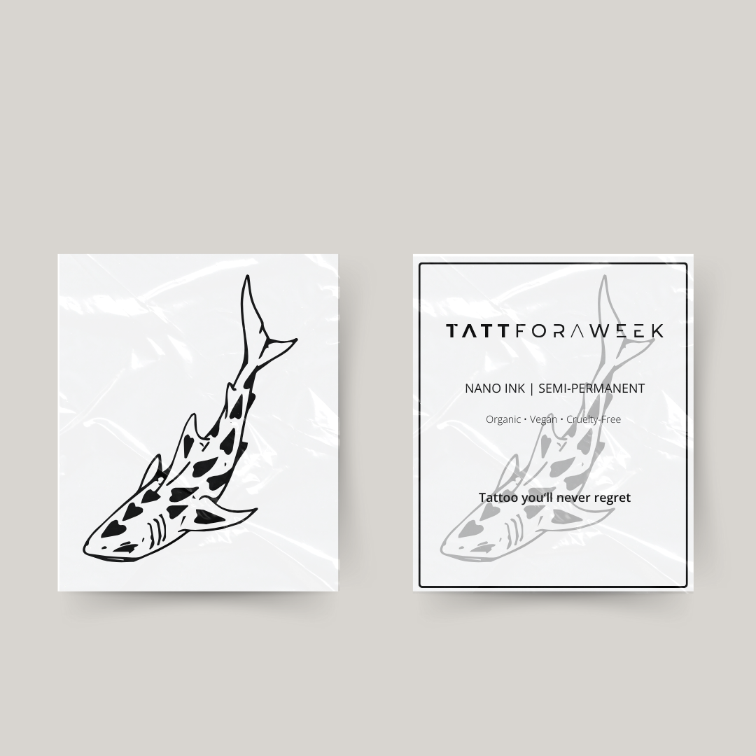 Temporäres Tattoo Hai