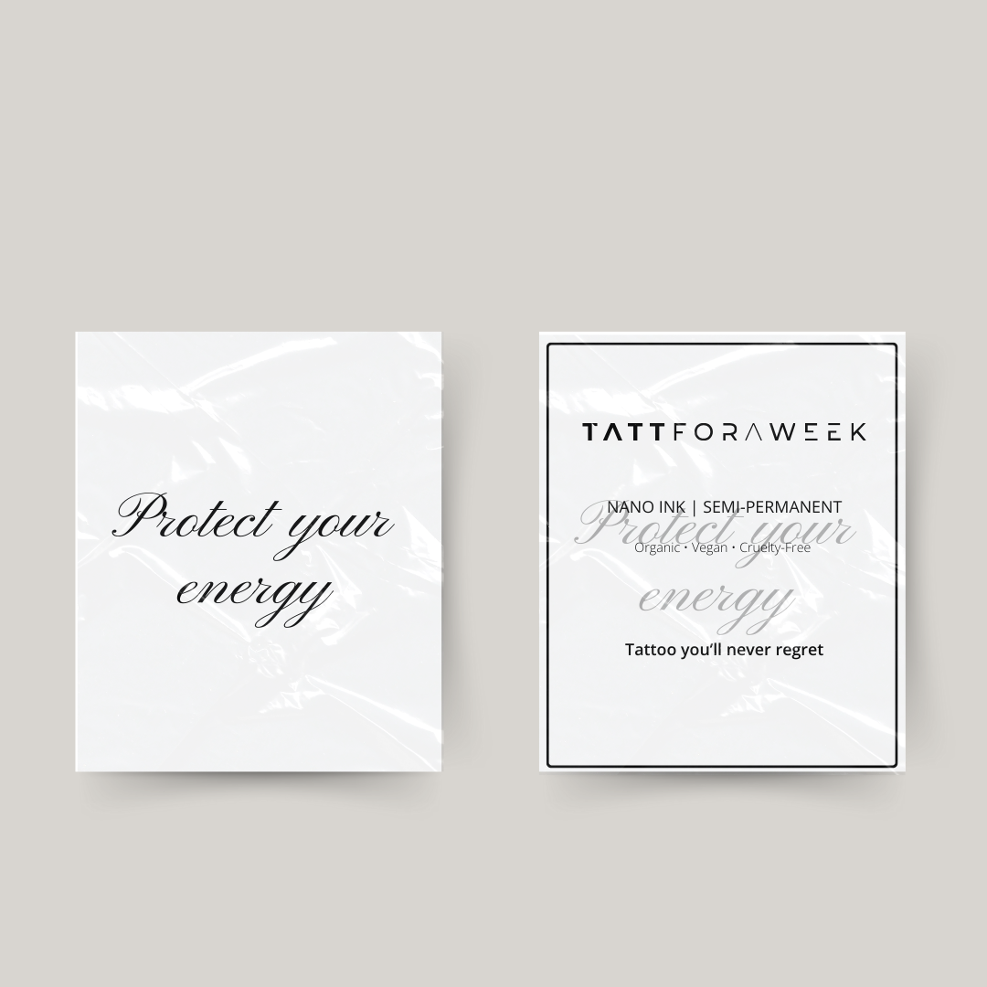 Temporäres Tattoo protect your energy