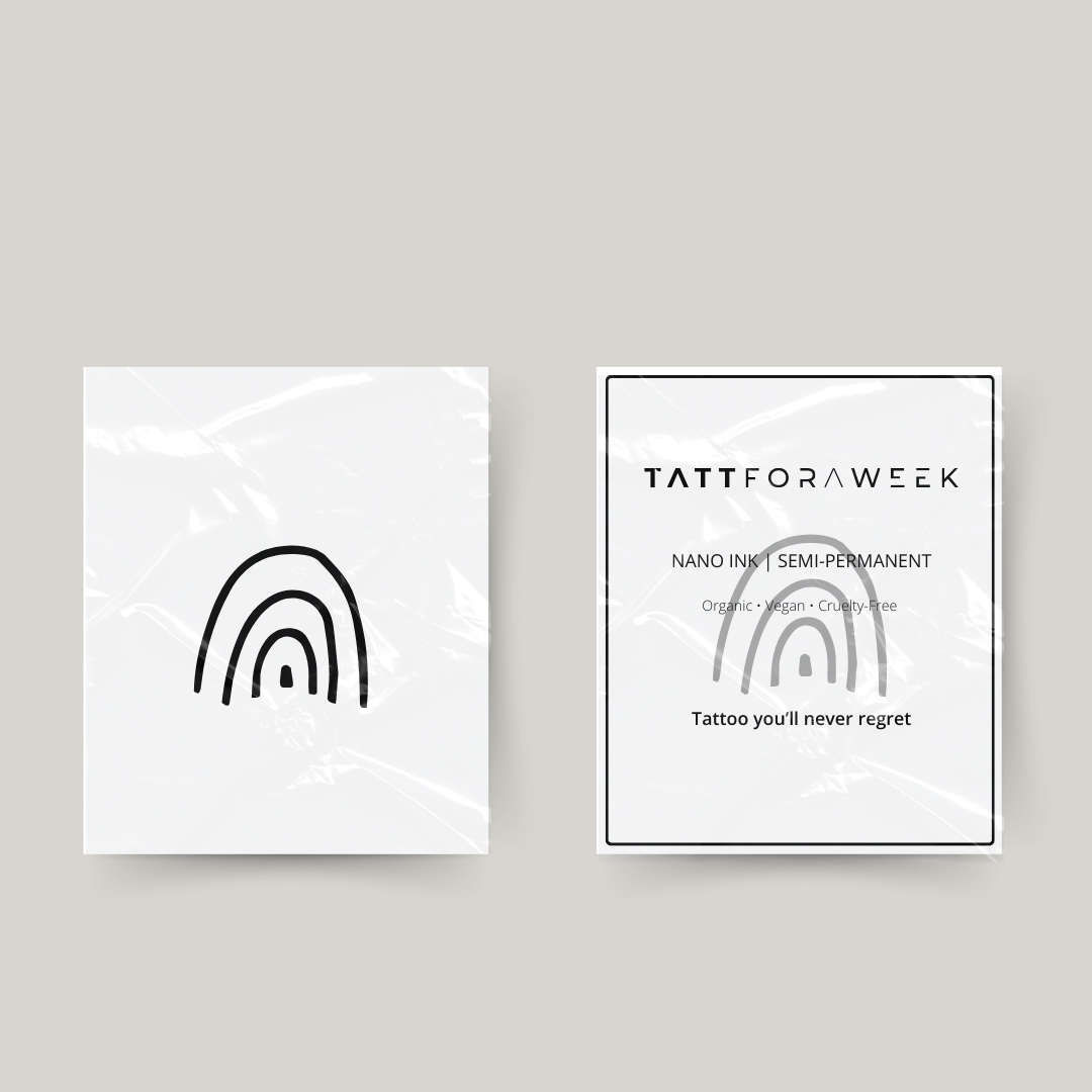 Temporäres Tattoo Regenbogen