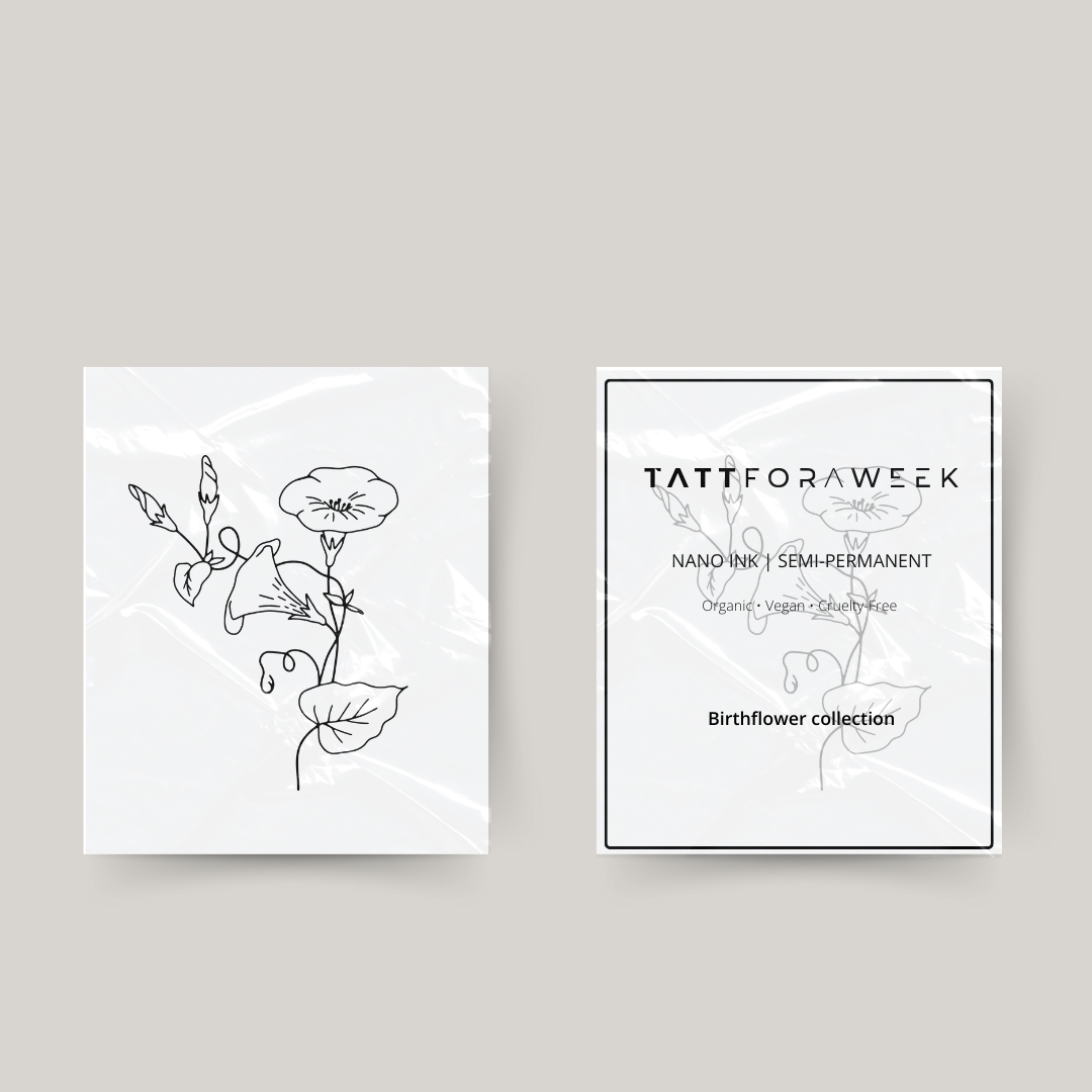 Temporäres Tattoo Geburtsblume September