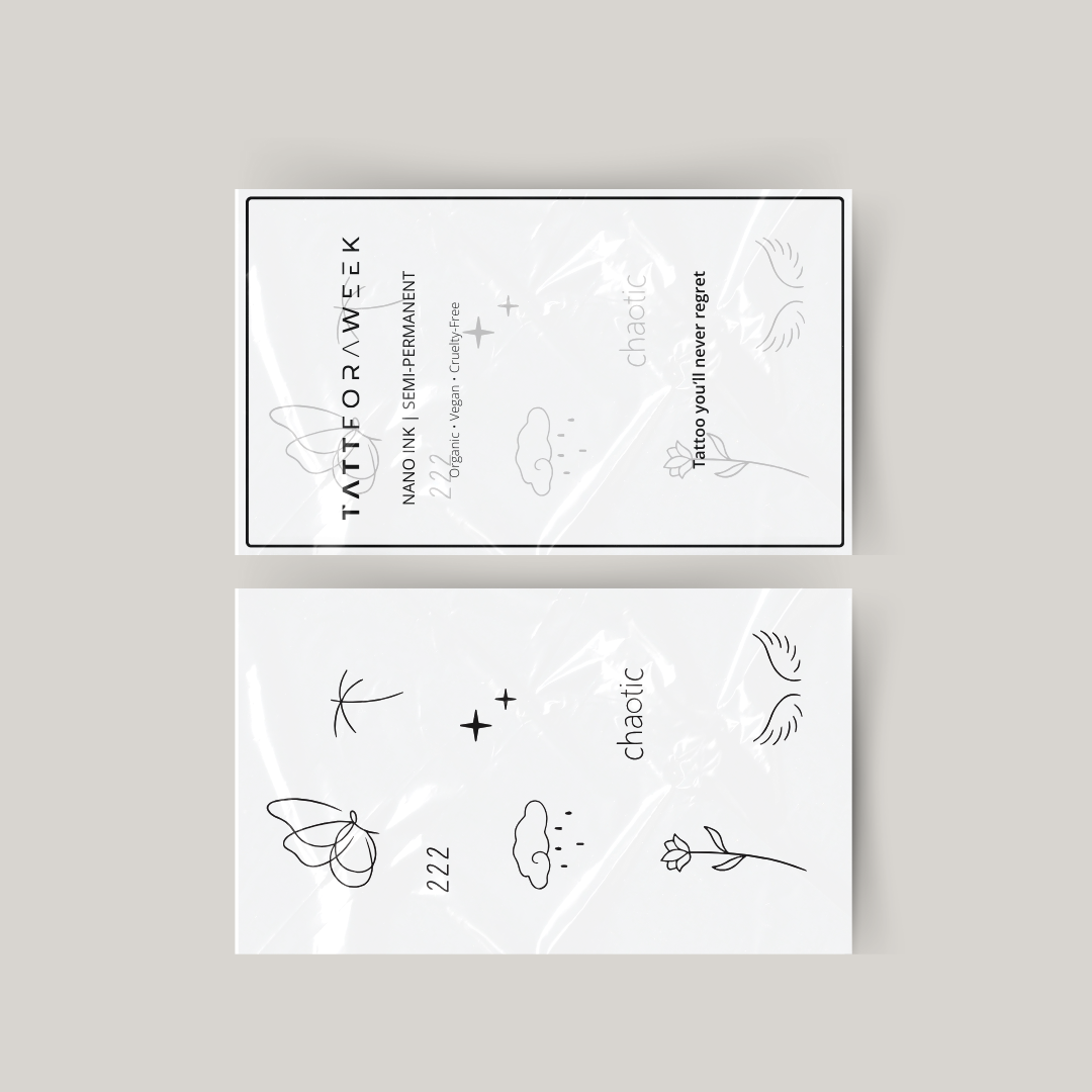 Temporäres Tattoo-Bündel chaotisch