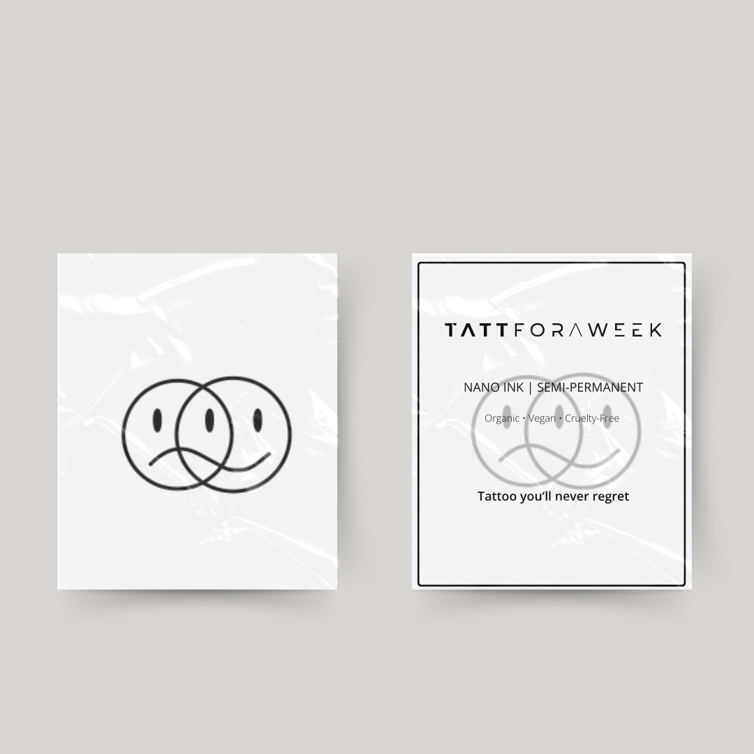 Temporäres Tattoo smileys