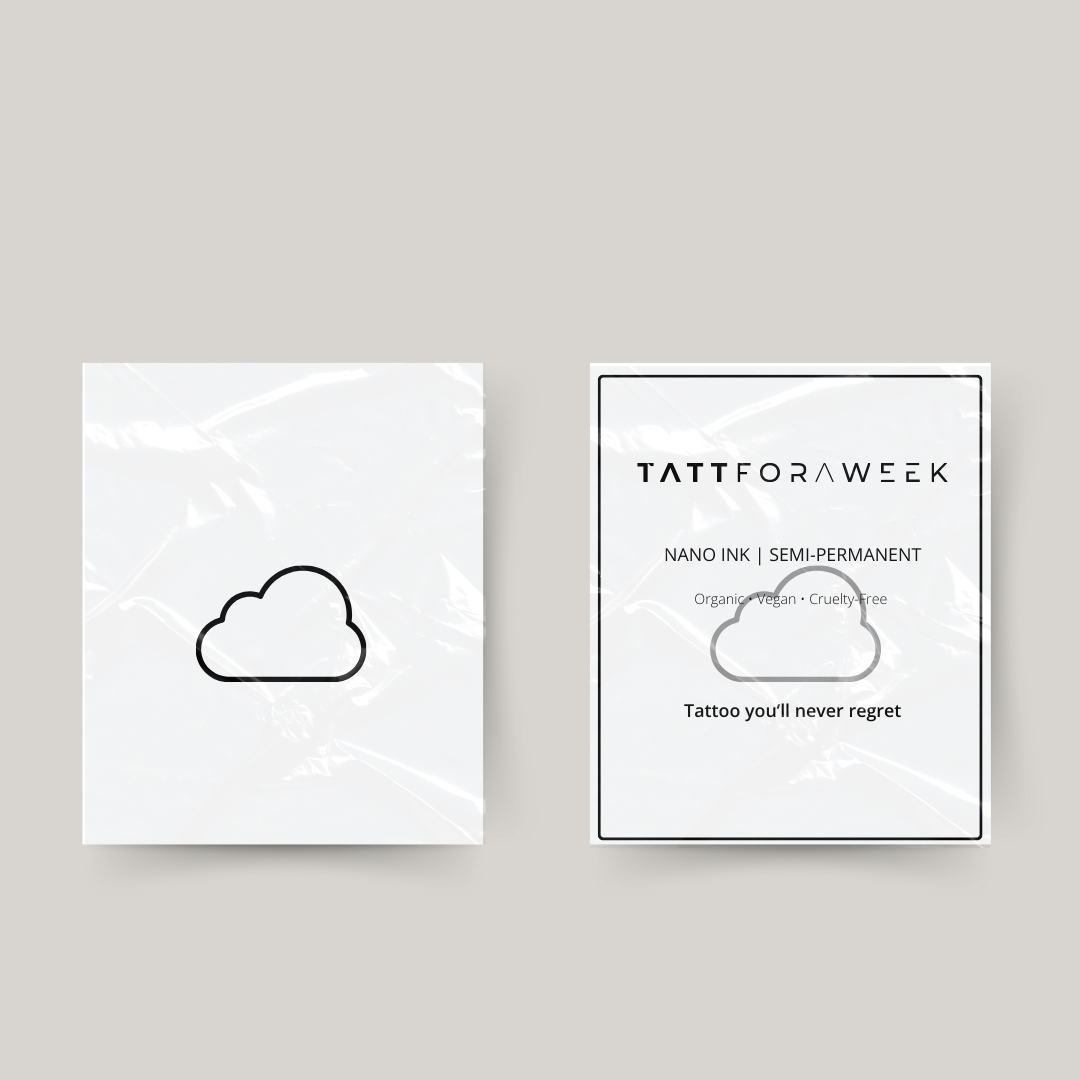 Temporäres Tattoo Wolken