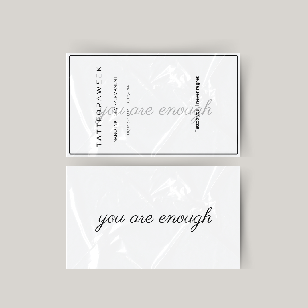 Temporäres Tattoo you are enough