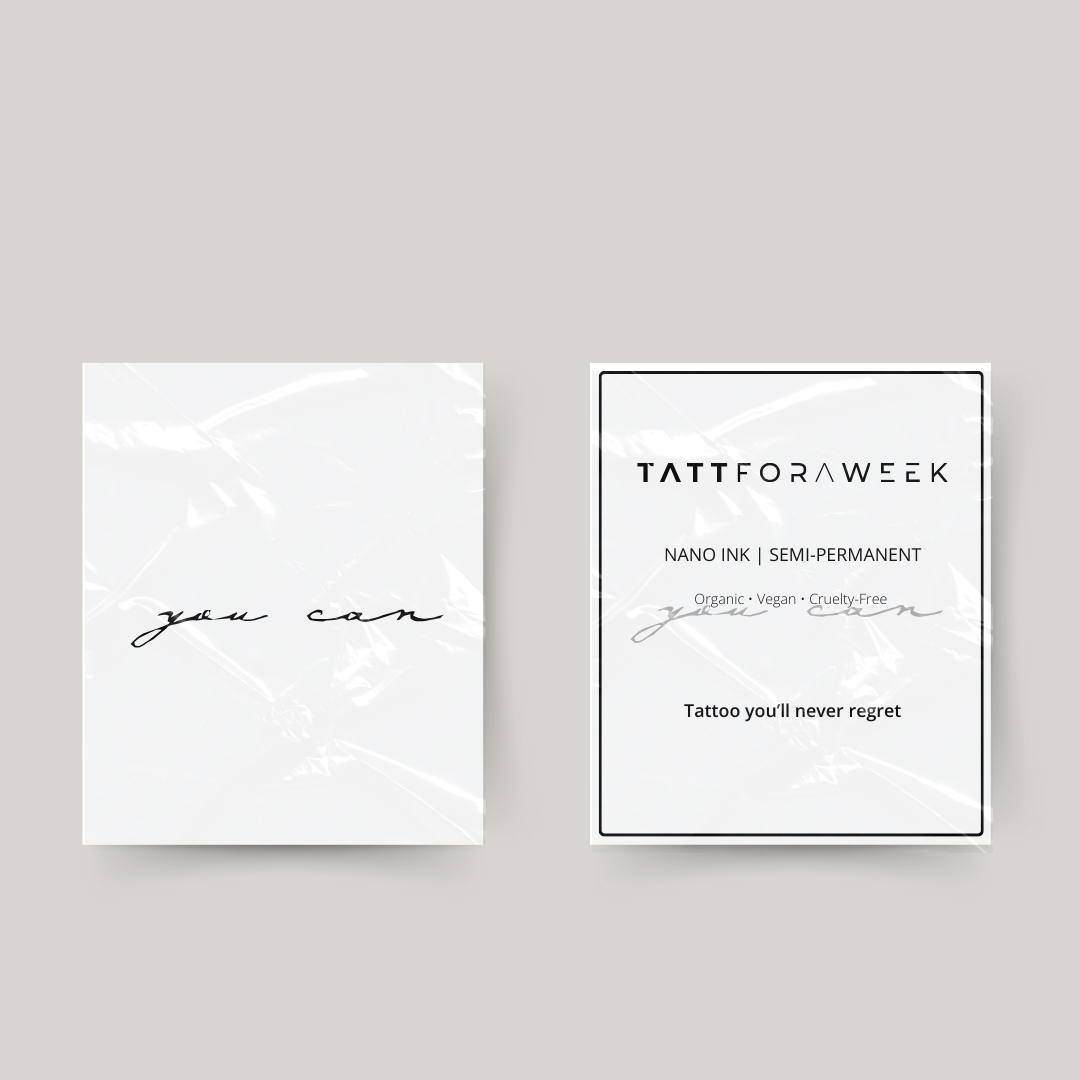 Temporäres Tattoo, das Sie können