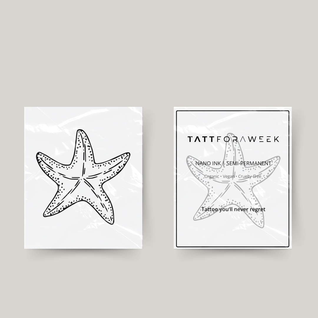 Temporäres Tattoo Seestern