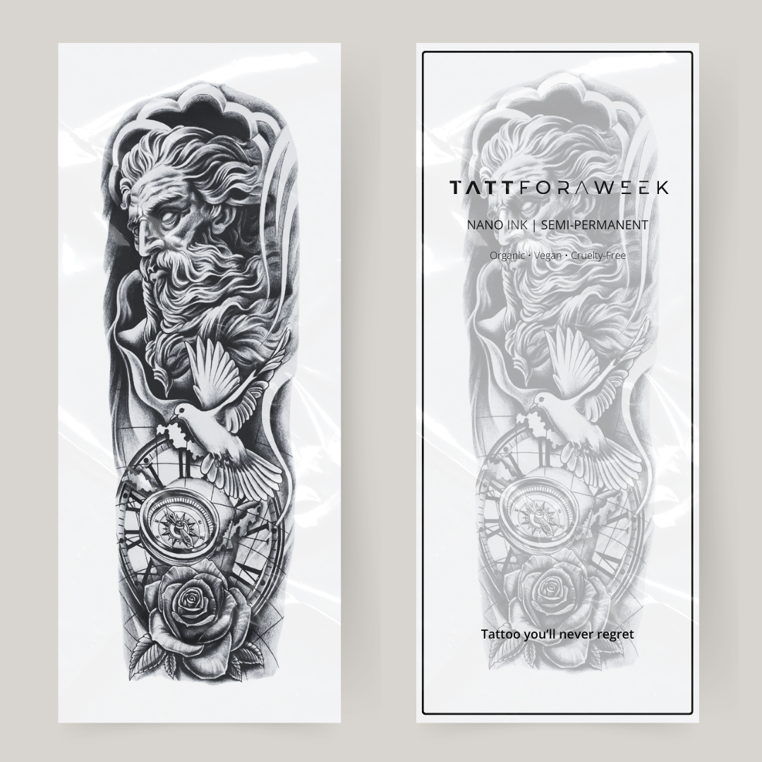 Klebetattoo sleeve Neptunus