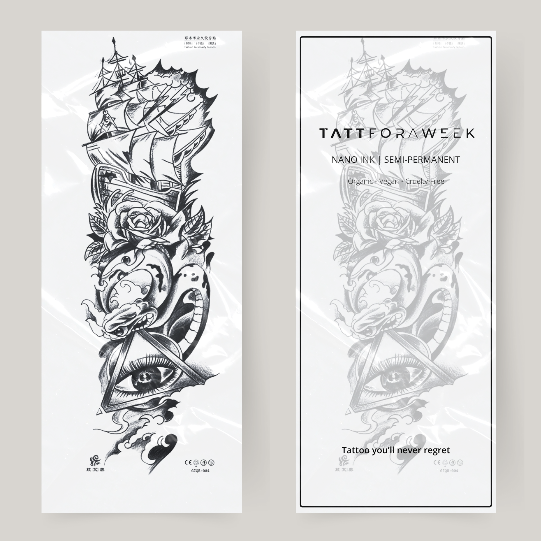 Klebetattoo sleeve ocean