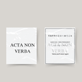Temporäres Tattoo acta non verba
