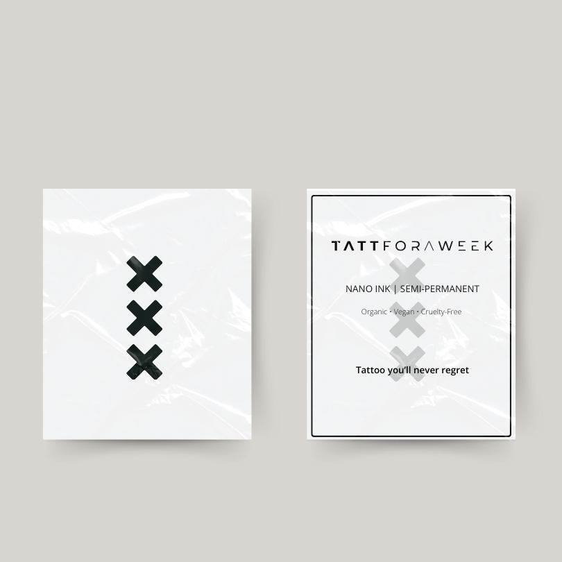 Temporäres Tattoo Amsterdamer Kreuze