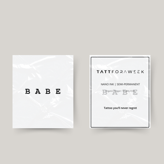 Temporäres Tattoo Babe