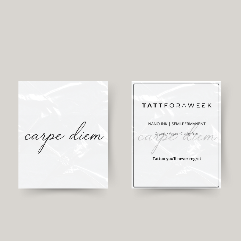 Temporäres Tattoo Carpe Diem