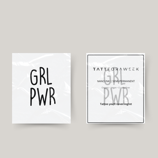 Temporäres Tattoo Girlpower