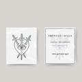 Temporäres Tattoo Herz mit Auge und Schwertern
