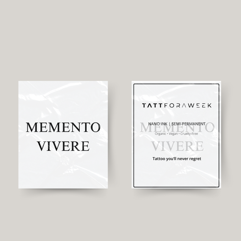 Temporäres Tattoo momento vivere