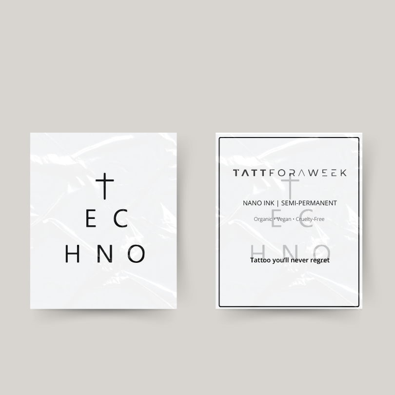 Temporäres Tattoo Techno