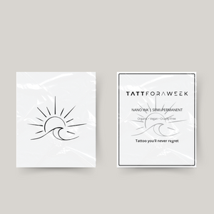 Temporäres Strand-Tattoo