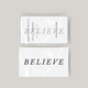 Temporäres Tattoo believe in