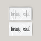 Temporäres Tattoo heavy soul