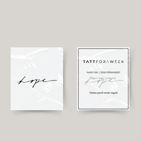 Temporäre Tattoo-Hoffnung