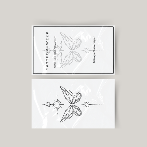 Temporäres Tattoo Unalome-Schmetterling