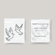 Temporäres Tattoo fliegende Vögel