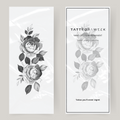Großes Fake Tattoo mit blühenden Rosen