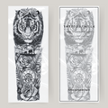Klebetattoo sleeve Löwe
