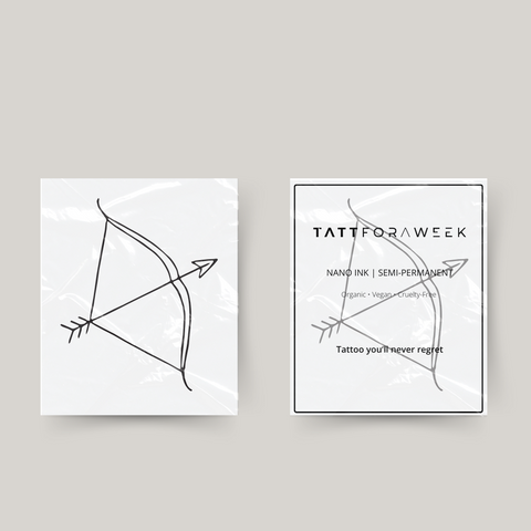 Temporäres Tattoo Pfeil und Bogen